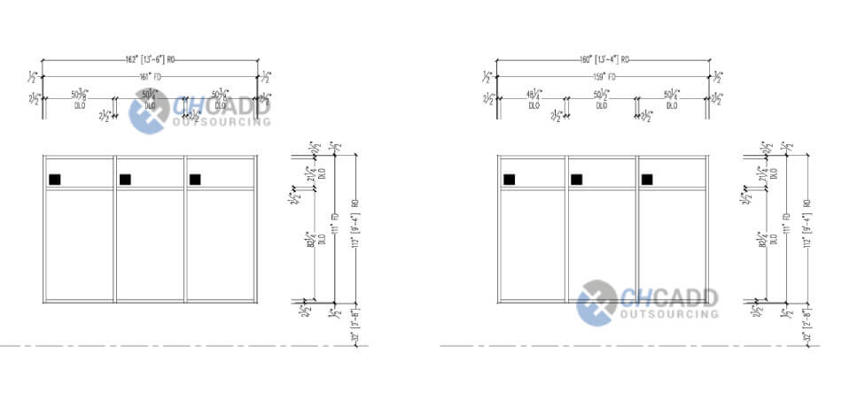 Glazing Shop Drawings Services - Storefront Drawings Services