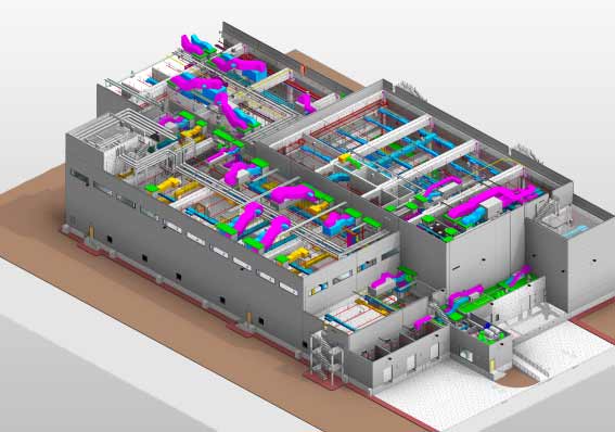 BIM MEP Services for Biscuit Factory 