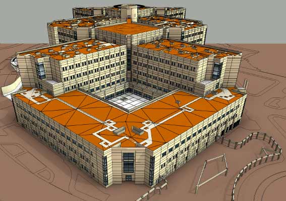 MEP BIM Modeling for Hospital Building
